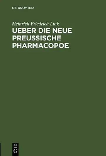 Cover of Ueber die neue preußische Pharmacopoe