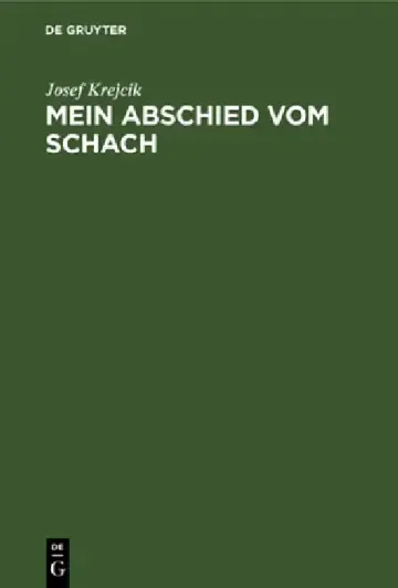 Cover of Mein Abschied Vom Schach
