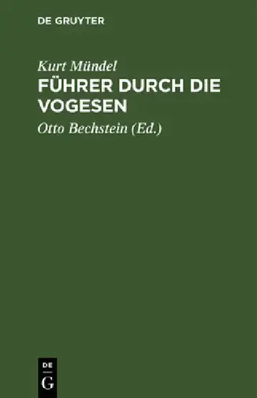 Cover of Führer Durch Die Vogesen