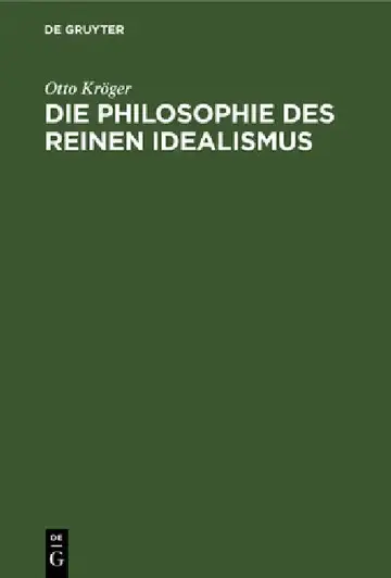 Cover of Die Philosophie Des Reinen Idealismus