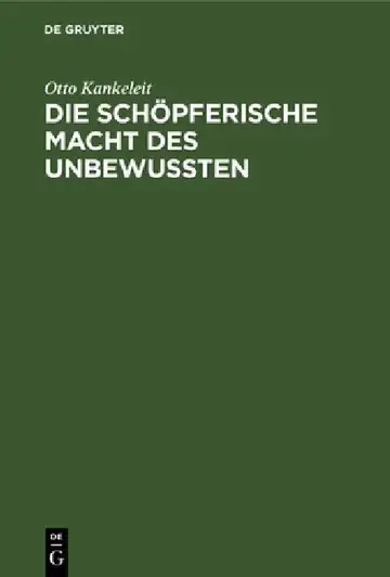 Cover of Die Schöpferische Macht Des Unbewussten