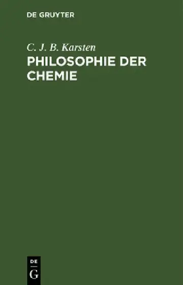 Cover of Philosophie der Chemie