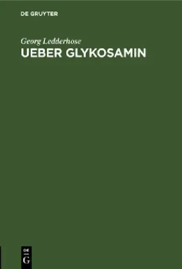 Cover of Ueber Glykosamin