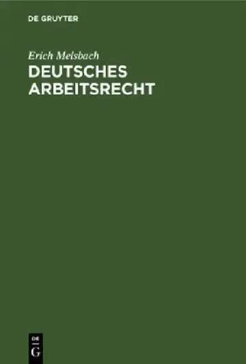 Cover of Deutsches Arbeitsrecht