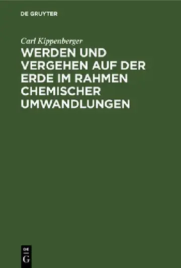 Cover of Werden Und Vergehen Auf Der Erde Im Rahmen Chemischer Umwandlungen