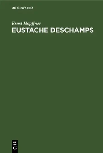 Cover of Eustache DesChamps