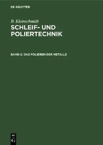 Cover of Das Polieren Der Metalle