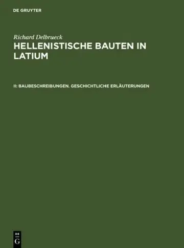 Cover of Baubeschreibungen. Geschichtliche Erläuterungen