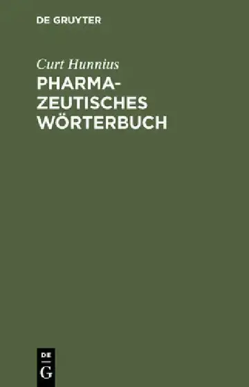 Cover of Pharmazeutisches Wörterbuch