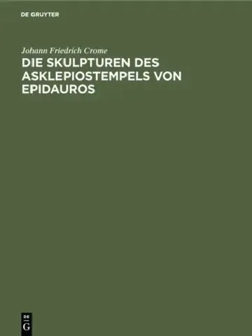 Cover of Die Skulpturen Des Asklepiostempels Von Epidauros