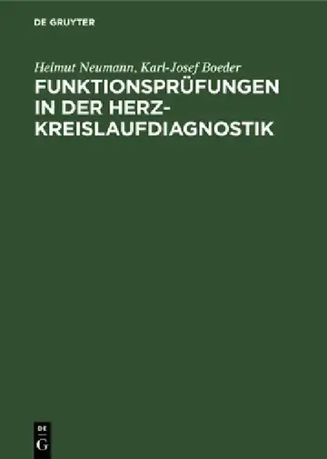 Cover of Funktionsprüfungen in der Herz-Kreislaufdiagnostik
