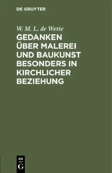 Cover of Gedanken Über Malerei Und Baukunst Besonders in Kirchlicher Beziehung