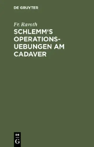Cover of Schlemm's Operations-Uebungen am Cadaver