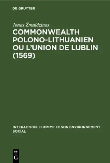 Cover of Commonwealth polono-lithuanien ou L'Union de Lublin (1569)