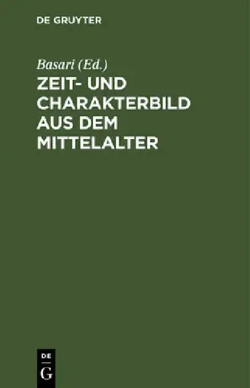 Cover of Zeit- Und Charakterbild Aus Dem Mittelalter