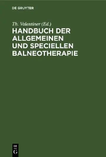 Cover of Handbuch Der Allgemeinen Und Speciellen Balneotherapie