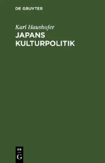 Cover of Japans Kulturpolitik