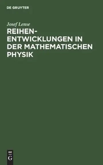 Cover of Reihenentwicklungen in der mathematischen Physik