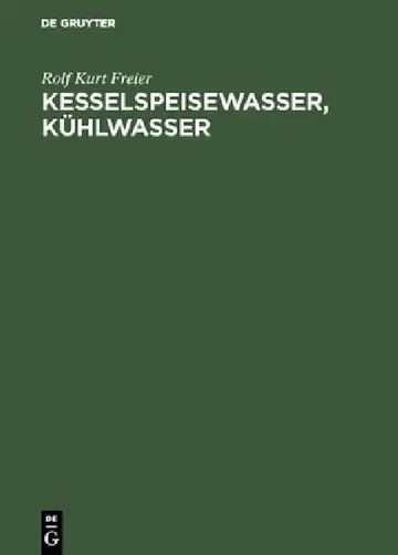 Cover of Kesselspeisewasser, Kühlwasser