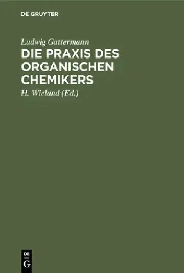 Cover of Die PRAXIS Des Organischen Chemikers