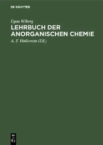 Cover of Lehrbuch der anorganischen Chemie