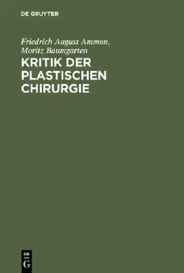 Cover of Kritik der plastischen Chirurgie