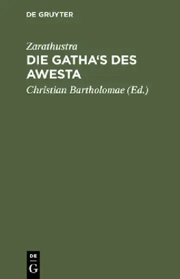 Cover of Die Gatha's des Awesta