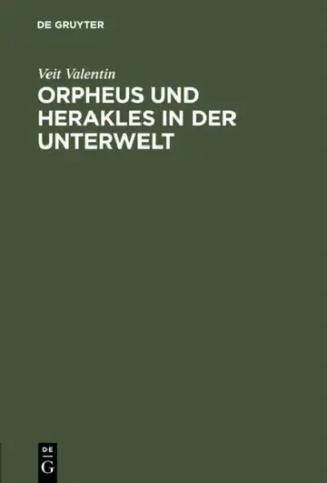 Cover of Orpheus Und Herakles in Der Unterwelt