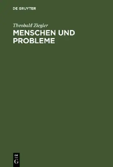 Cover of Menschen und Probleme