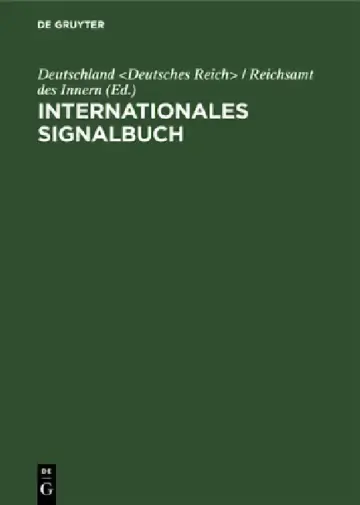 Cover of Internationales Signalbuch