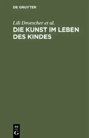 Cover of Die Kunst Im Leben Des Kindes