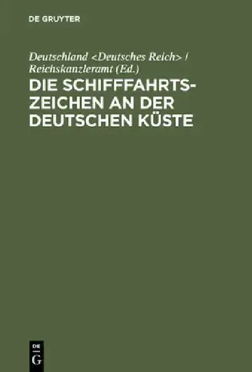 Cover of Die Schifffahrtszeichen an der deutschen Küste