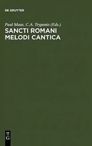 Cover of Sancti Romani Melodi Cantica