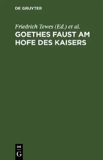 Cover of Goethes Faust Am Hofe Des Kaisers