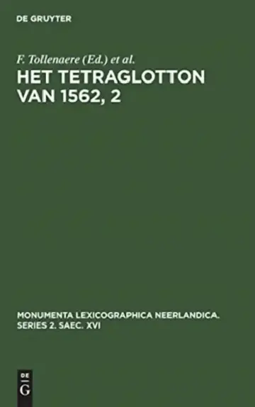 Cover of Het Tetraglotton van 1562, 2