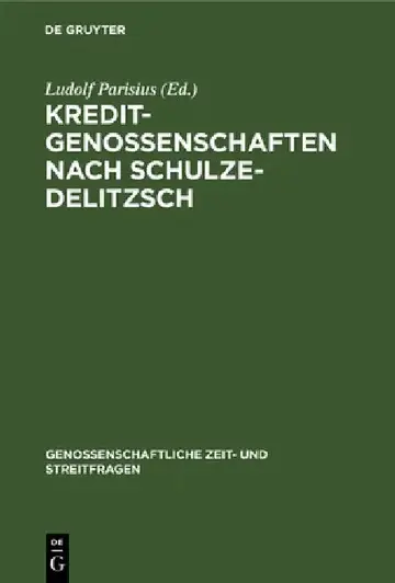 Cover of Kreditgenossenschaften Nach Schulze-Delitzsch