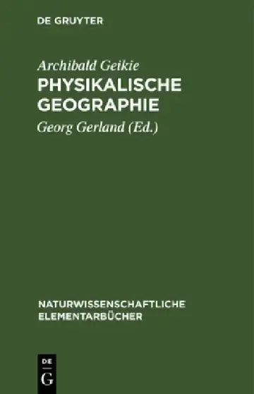 Cover of Physikalische Geographie