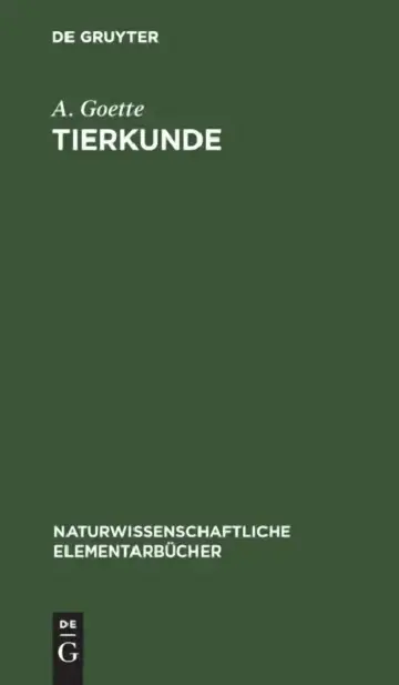 Cover of Tierkunde