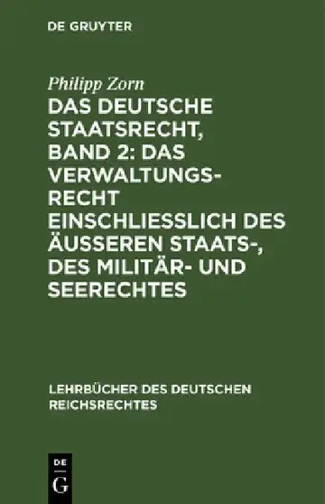 Cover of Das Deutsche Staatsrecht, Band 2