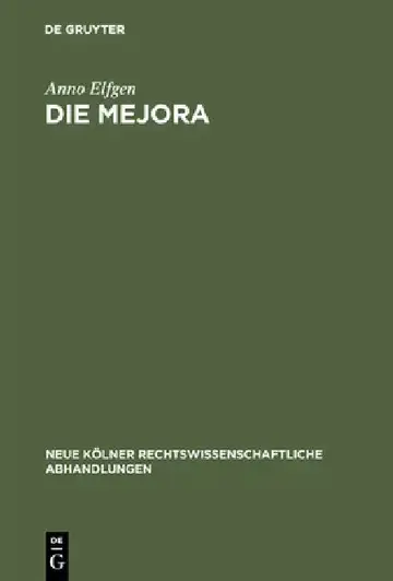 Cover of Die Mejora