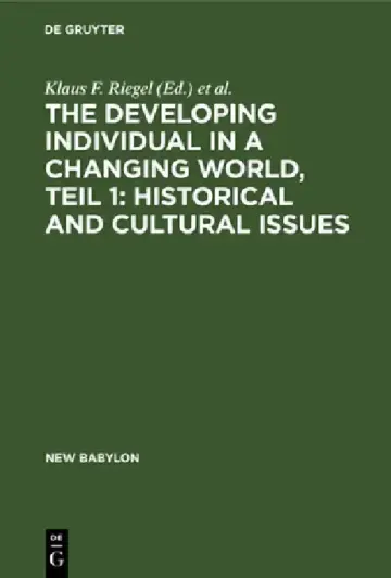 Cover of The Developing Individual in a Changing World, Teil 1