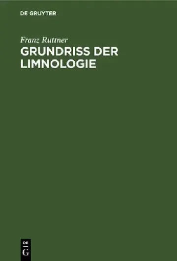 Cover of Grundriß Der Limnologie