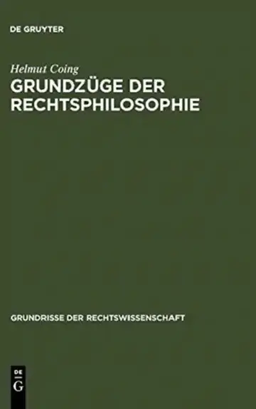 Cover of Grundzüge Der Rechtsphilosophie