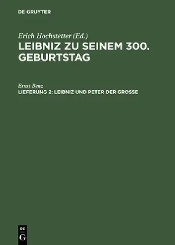 Cover of Leibniz zu seinem 300. Geburtstag, Lfg. 2, Leibniz und Peter der Grosse