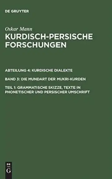Cover of Grammatische Skizze, Texte in phonetischer und persischer Umschrift
