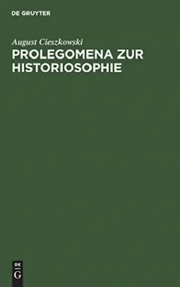 Cover of Prolegomena Zur Historiosophie