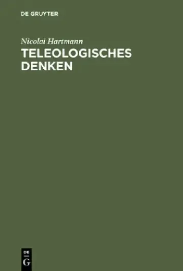 Cover of Teleologisches Denken
