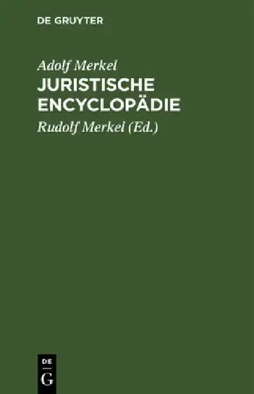 Cover of Juristische Encyclopädie