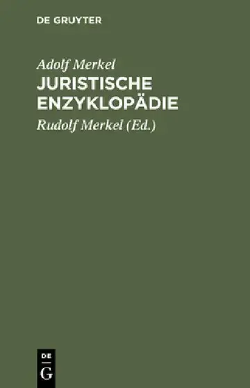 Cover of Juristische Enzyklopädie