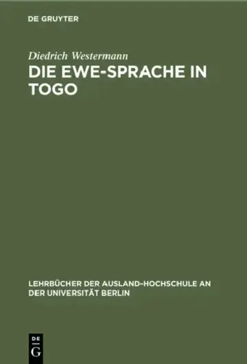 Cover of Die Ewe-Sprache in Togo